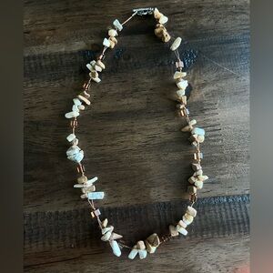 Small Stone Neutral-Toned Necklace